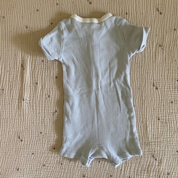 Rachel Zoe Baby Boy Clothes Short Sleeve Ribbed Romper Shortie Onesie Bodysuit - Picture 5 of 5